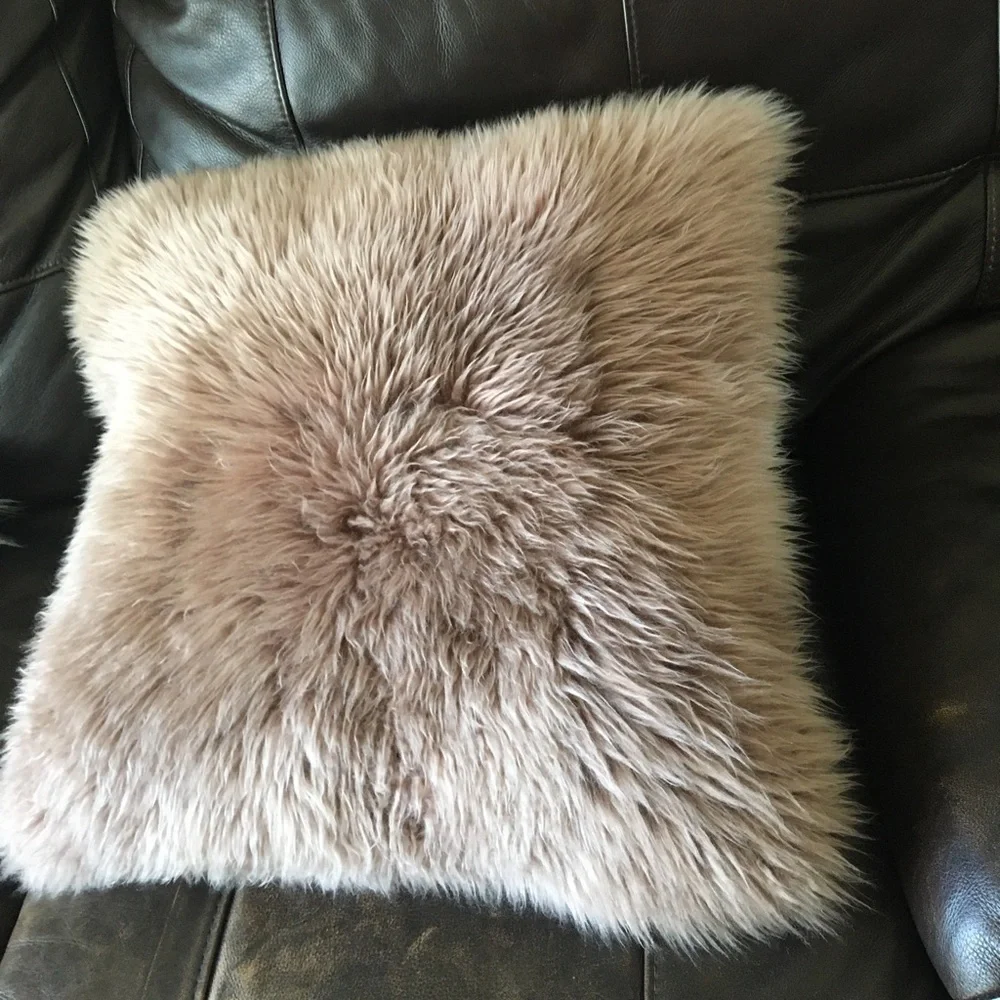 88. Sheepskin Decorative Pillow